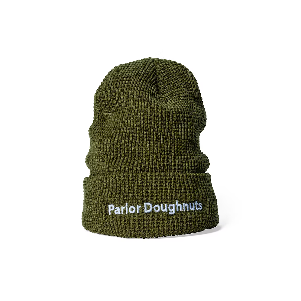 Green Waffle Beanie