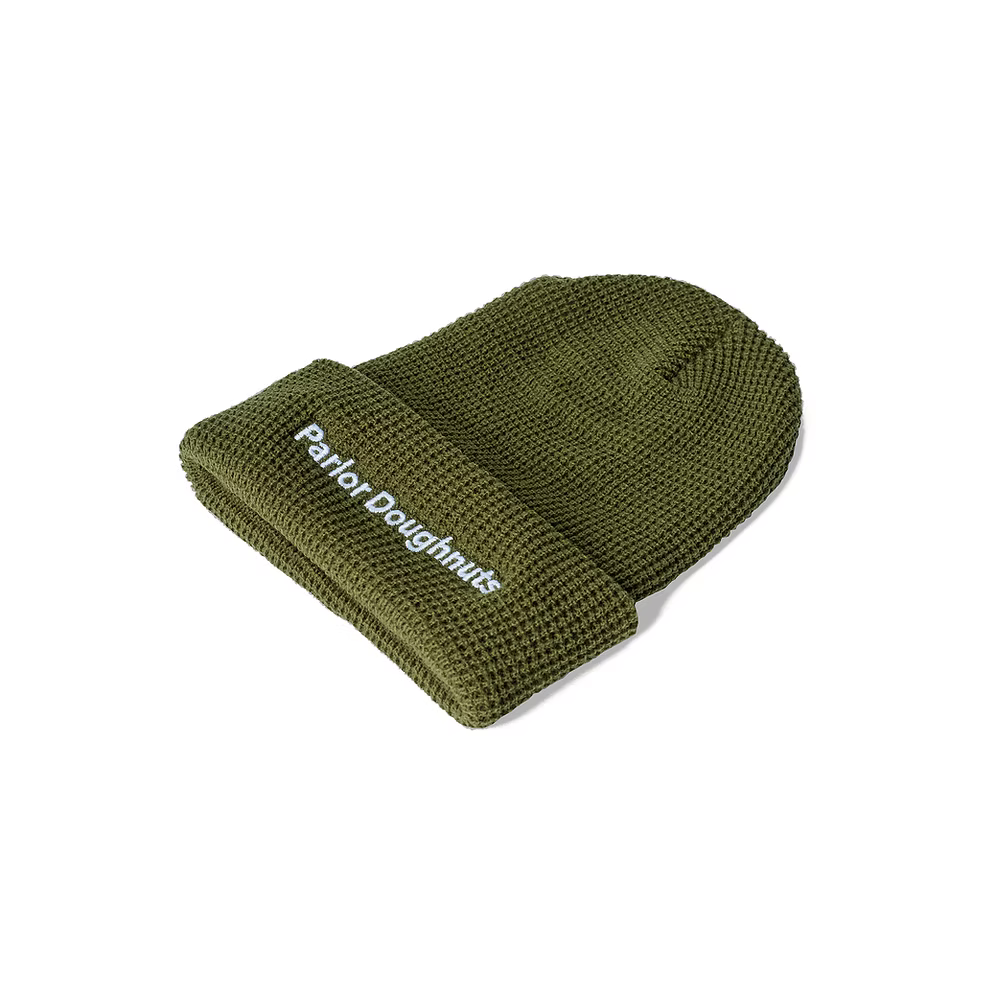 Green Waffle Beanie