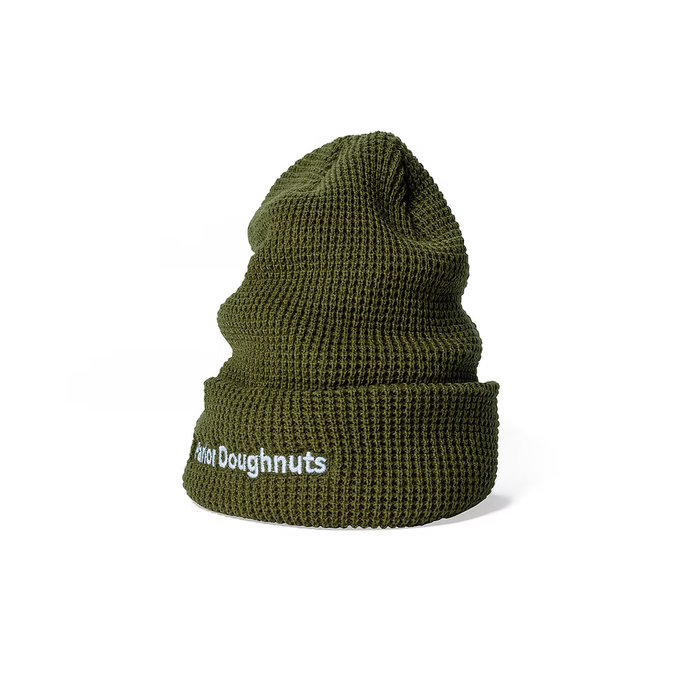 Green Waffle Beanie