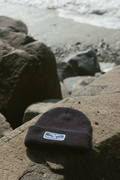 Navy Waffle Beanie